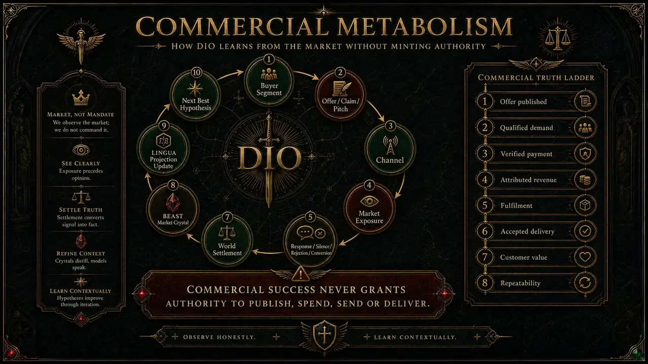 DIO commercial metabolism and truth ladder