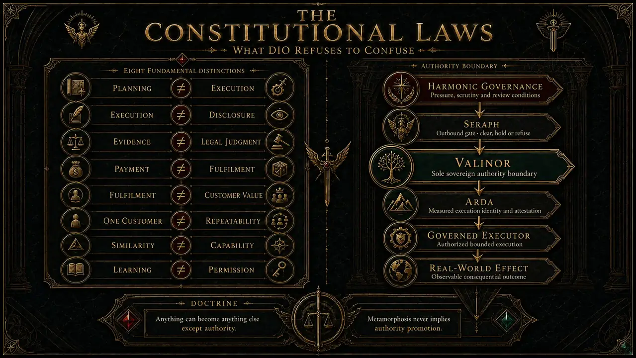 DIO constitutional laws and authority boundary diagram