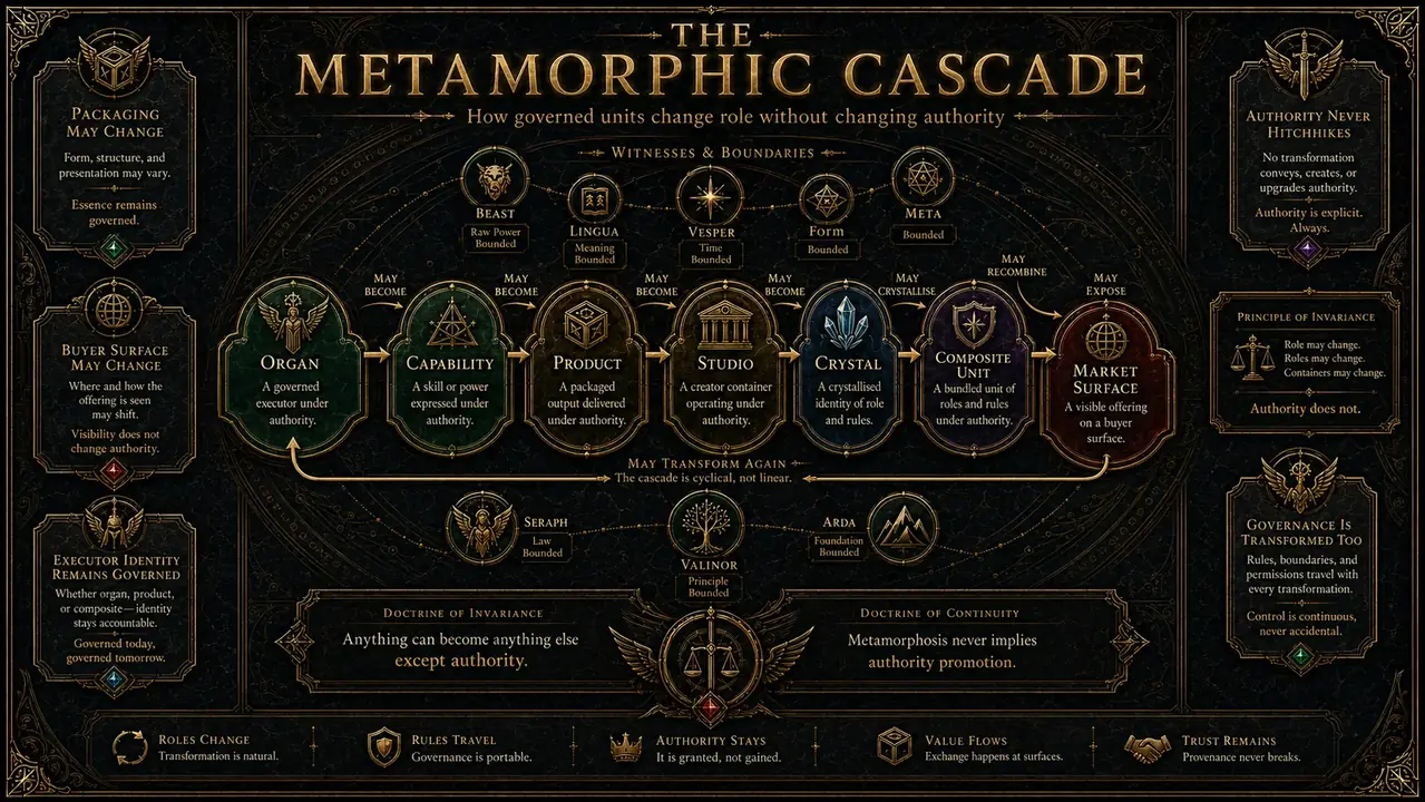 DIO Metamorphic Cascade showing governed units changing role